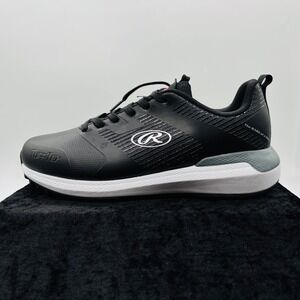 NEW Rawlings Tuff Tek‎ Mens 7D Black Baseball Turf Shoes Sneakers